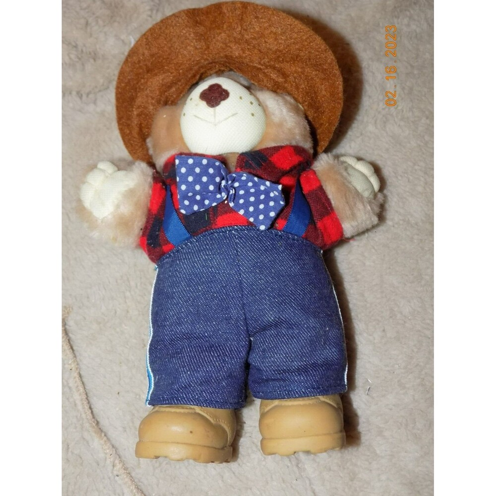 Vintage Furskin bear plush 7" toy